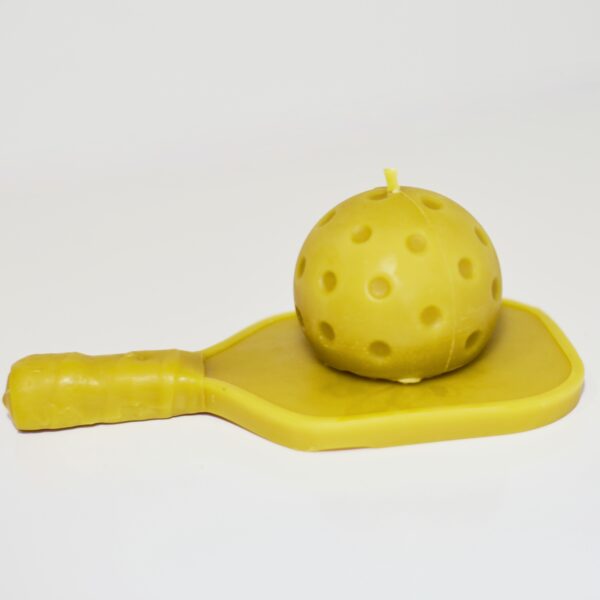 Pickleball Paddle and Ball Beeswax Candle Set
