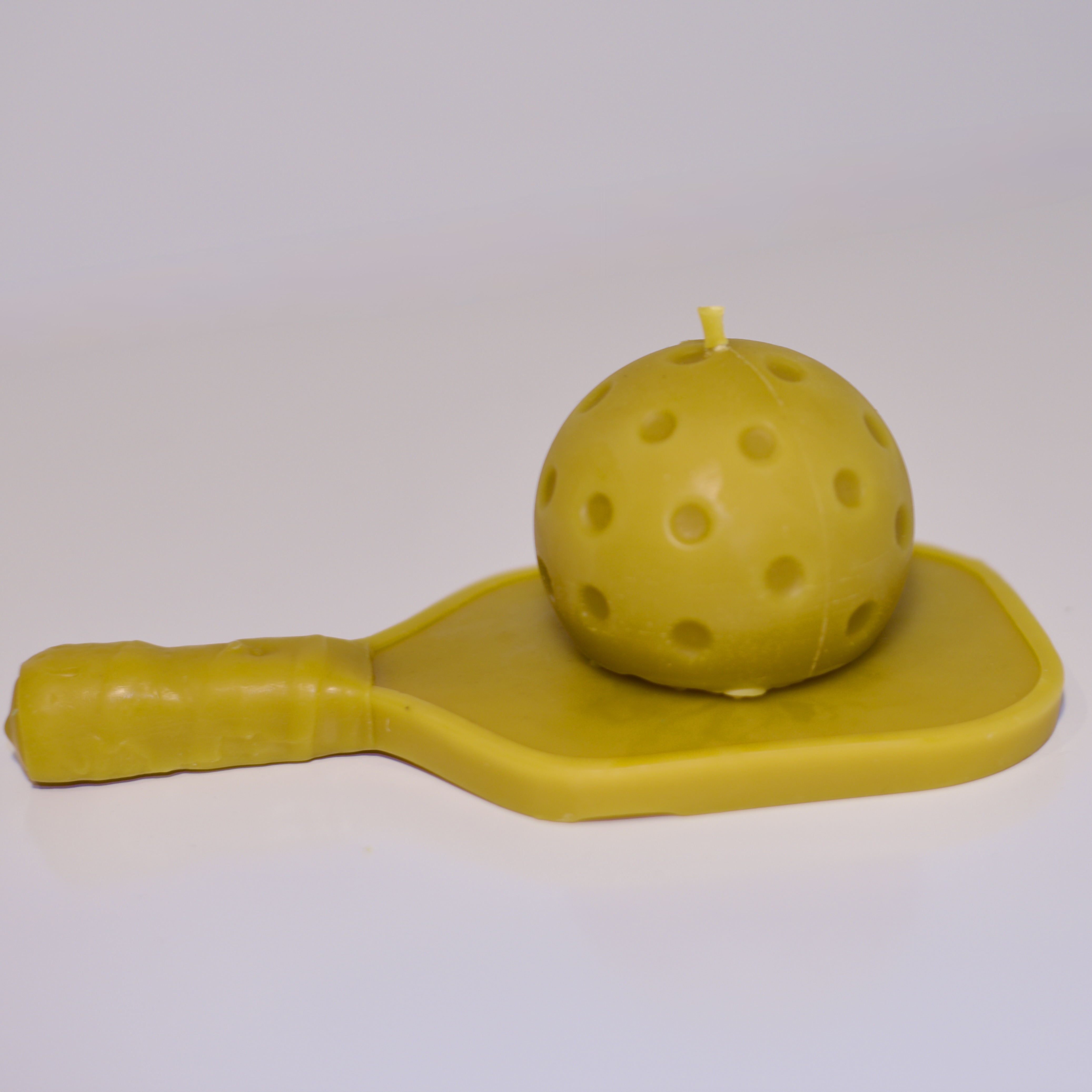 Pickleball Paddle and Ball Beeswax Candle Set