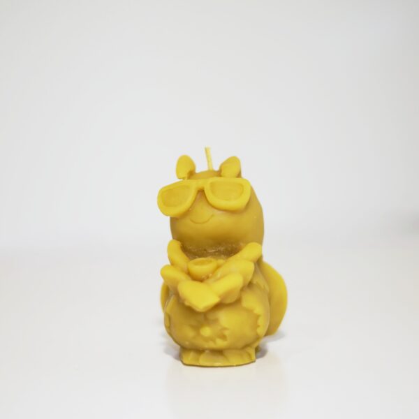 Carefree Honeybee Mascot Beeswax Candle