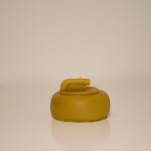 Curling Stone Beeswax Candle