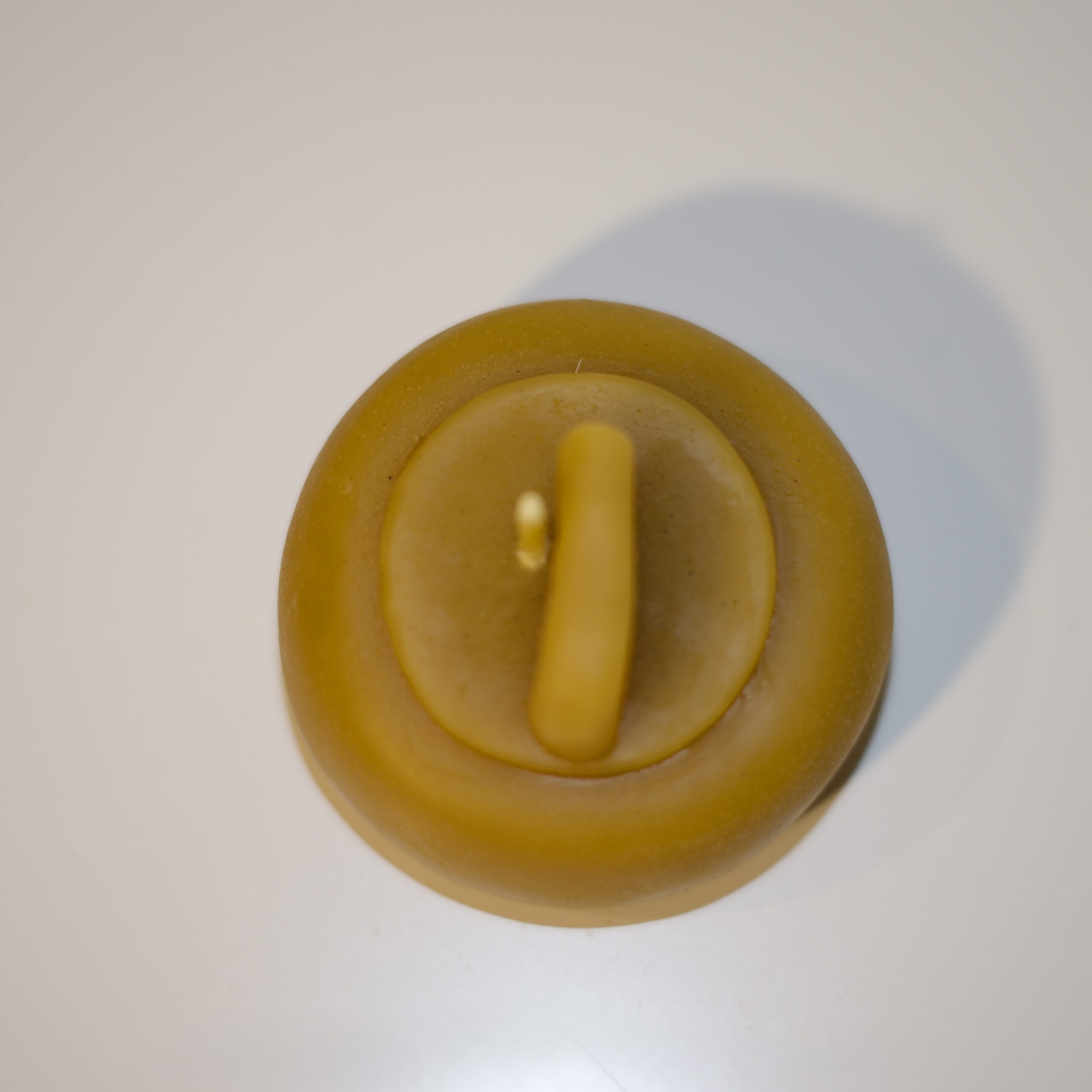 Curling Stone Beeswax Candle - Image 2
